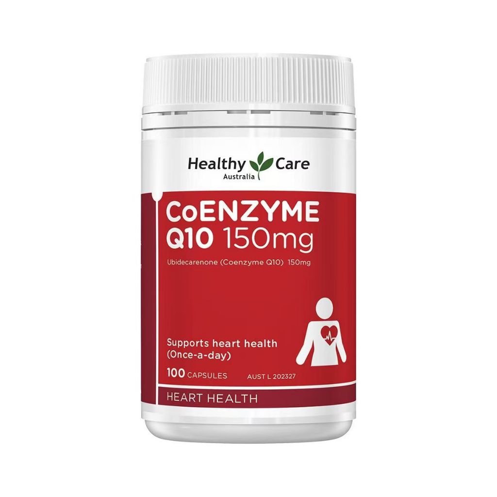 （EXP:08/2027)Healthy Care CoQ10 โคคิวเท็น 150 mg เพื่อสุขภาพหัวใจ ขนาด 100 เม็ด-คัง เหรินเจียน