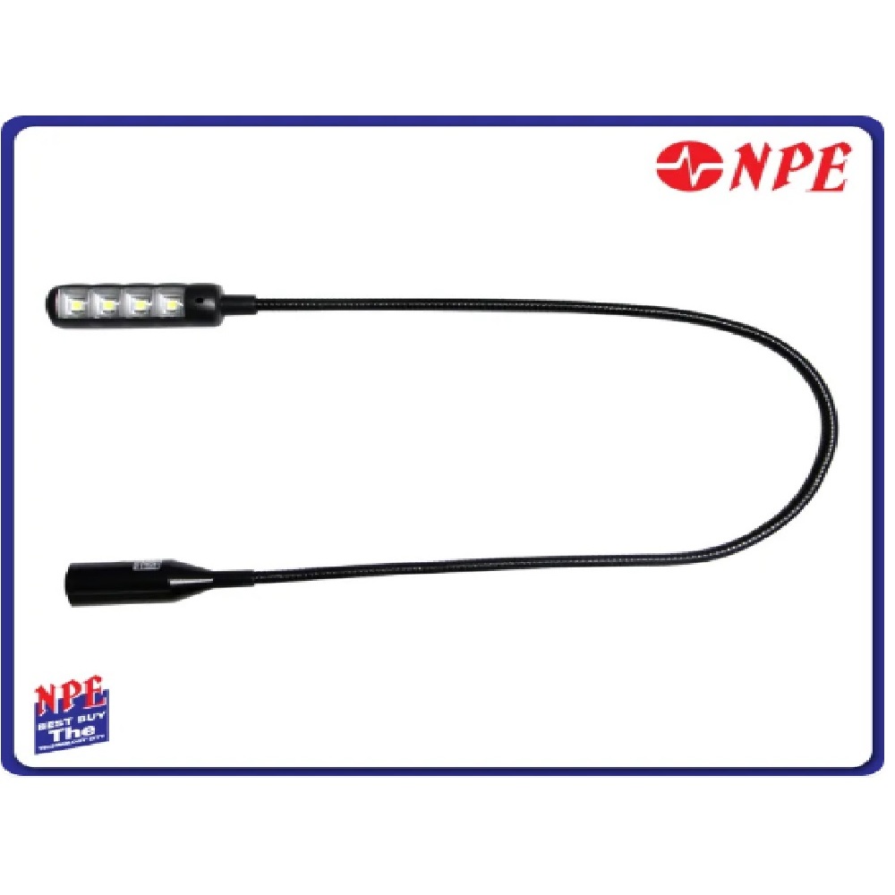 NPE  ไฟส่องมิกซ์ LED ขั้วต่อ XLR 4P L04XLR4A (450MM.)  ใช้กับมิกซ์เซอร์ Allen&Heath