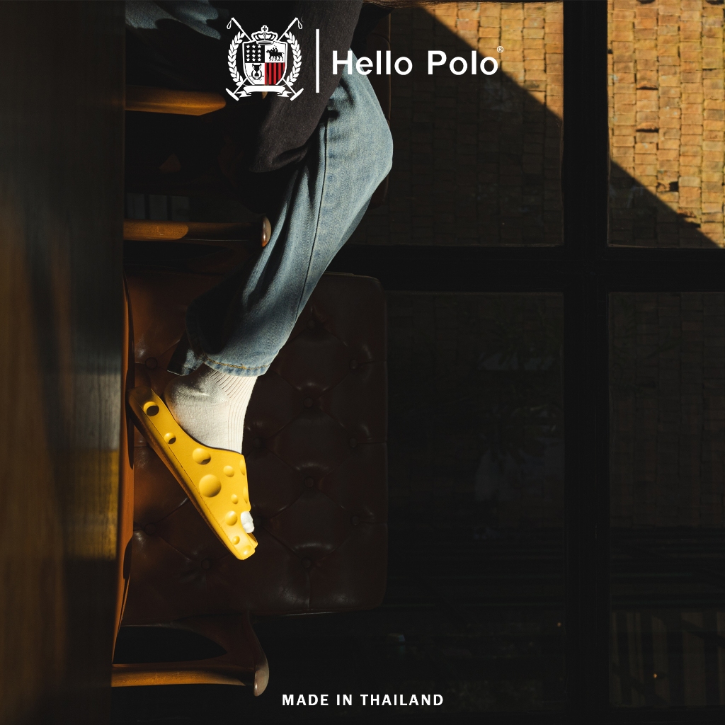 Hello Polo รองเท้าแตะผู้หญิง รองเท้านิ่มเหมือนเหยียบขี้ 4CM รองเท้าพื้นหนา เพิ่มความสูง แฟชั่นเมื่อออกนอก HP8018 - รูปที่ 5