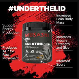Musashi Creatine 350g ครีเอทีนผง เสริมประสิทธิภาพการออกกำลังกาย ไม่มีรสชาติ (สินค้าใหม่)