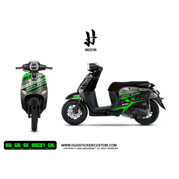 สติ๊กเกอร์แต่งรถ จีออโน่ Honda Giorno ลาย HRC thumbnail 3