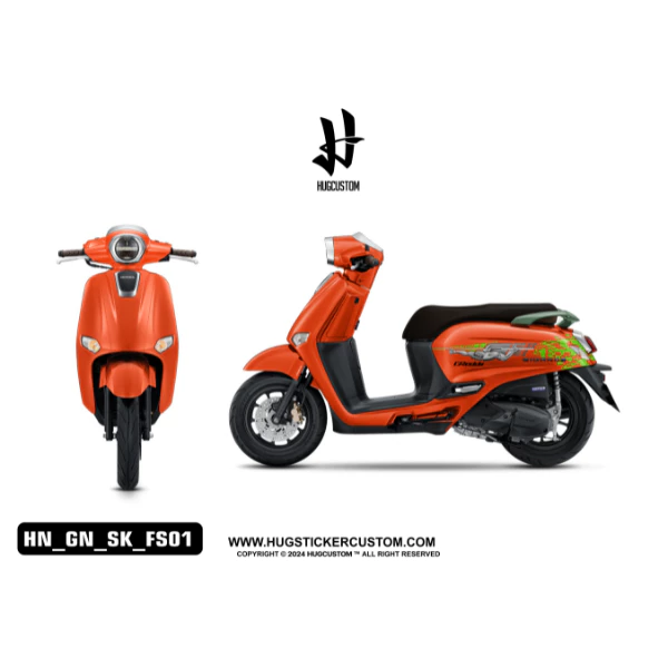 สติ๊กเกอร์แต่งรถ จีออโน่ Honda Giorno ลาย Fast01 thumbnail 10