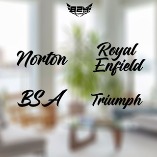 สติ๊กเกอร์รถยนต์มอเตอร์ไซค์ Royal enfield Triumph BSA Norton…