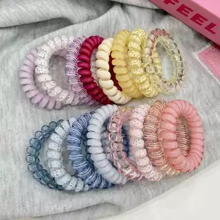 ยางรัดผมเกลียว (G25) เครื่องประดับผม ยางรัดผมแฟชั่นสําหรับผู้หญิง สีสันสดใส พร้อมส่งจากไทย