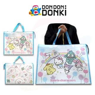[กระเป๋าช้อปปิ้งสุดคิ้วท์จากซานริโอ ใหญ่สะใจมีซิป] Sanrio Big Shopping Bag (size 51x40x21.5 cm)