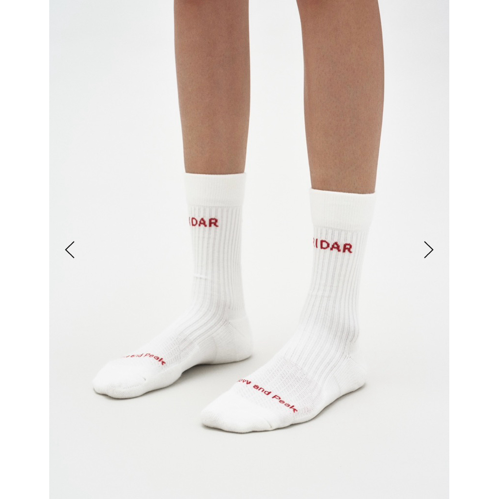 ถุงเท้า Ridar พร้อมส่ง !! CUSHIONING CREW SOCKS - White