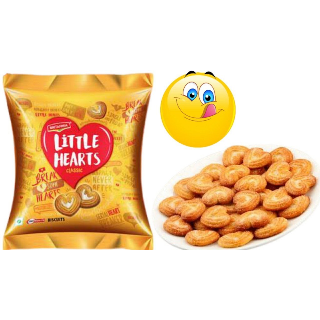 Britannia Little Hearts Biscuits 75G