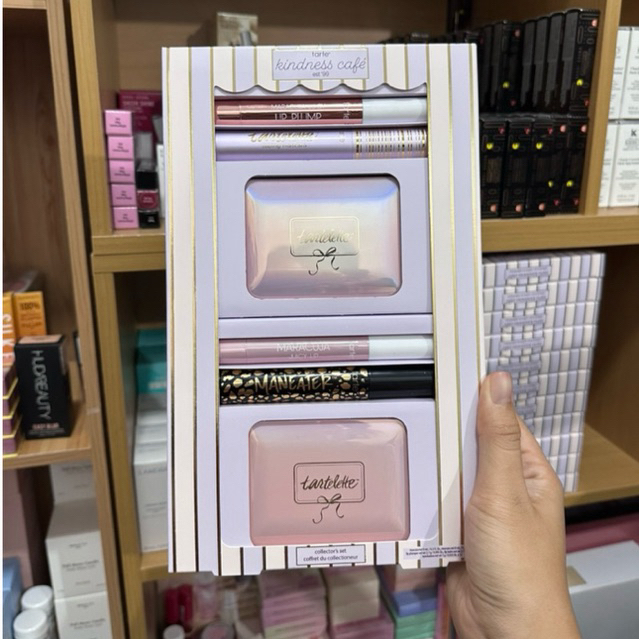 ( แยกขาย / ยกเซต ) Tarte Kindness Cafe Collectors' Makeup Gift Set ( Holiday Limited Edition )
