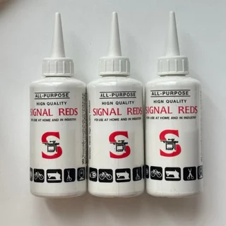 (ยกกล่อง12ขวด)น้ำมันจักร ขนาด 40ml. ตรา SIGNAL REDS น้ำมันหล่อลื่น เกรดดี