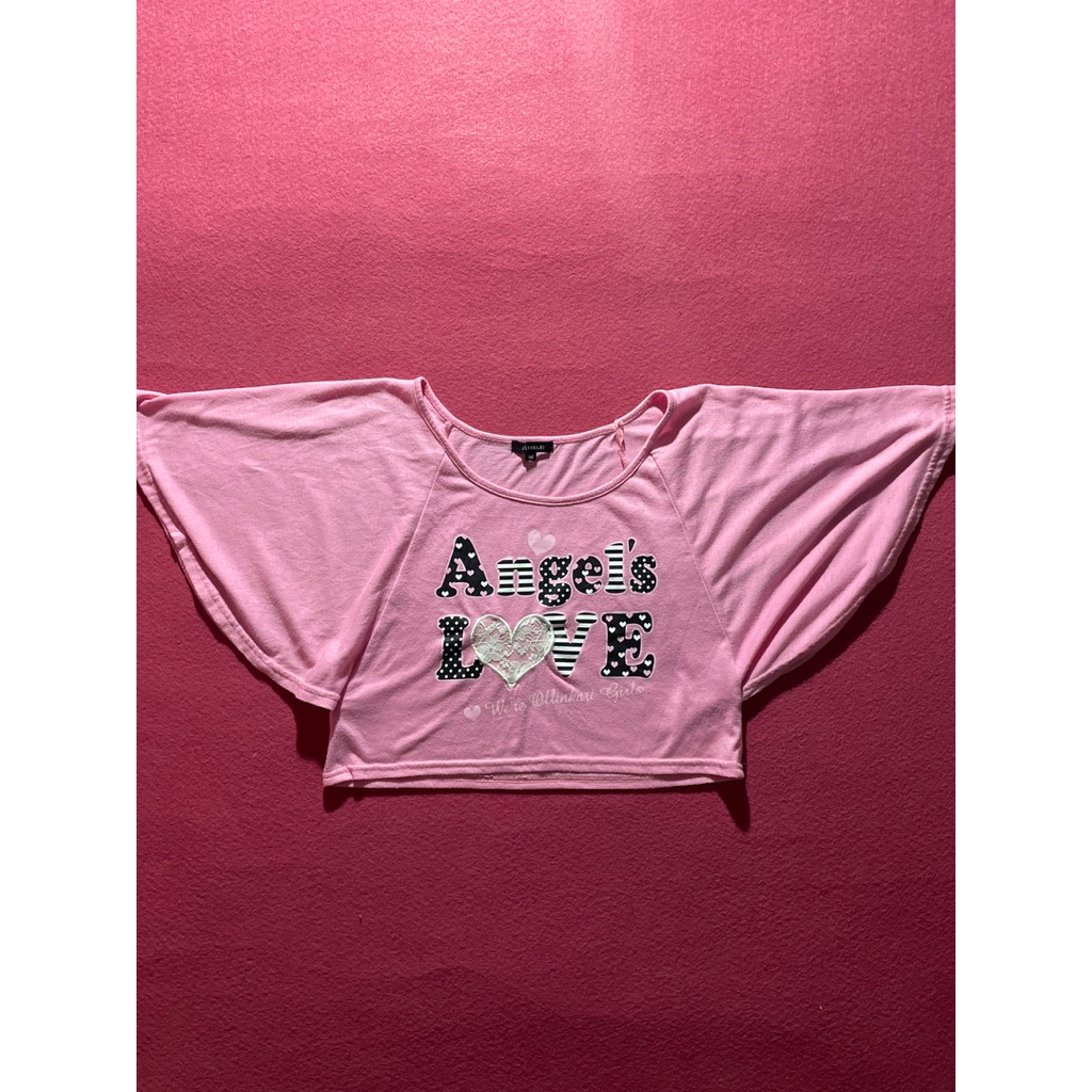 •.❥ เสื้อครอป ANGEL LOVE