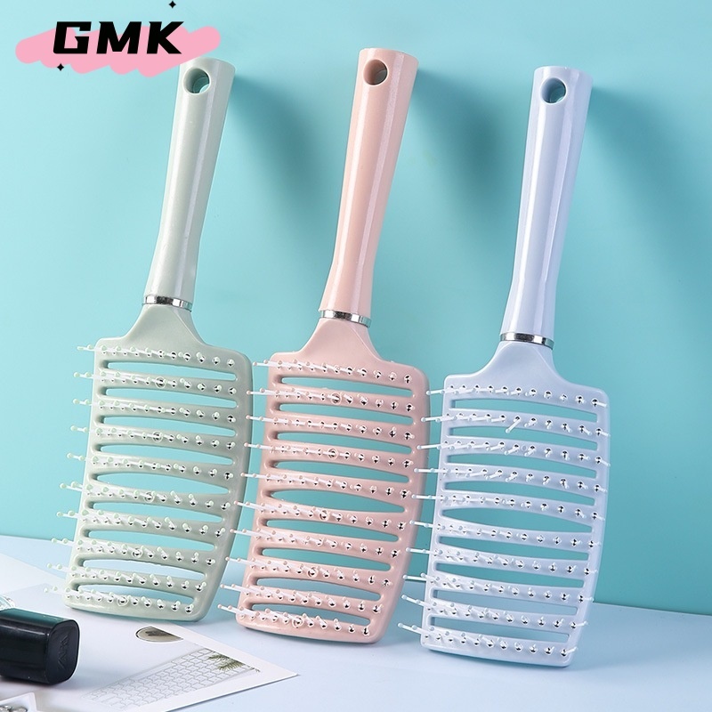 Professional ชุดหวี Salon ตัดผมหวีแปรง Anti-static แปรงผม Hair Care จัดแต ่ งทรงผมเครื ่ องมือผู ้ หญิงนวดผมแปรงG3163