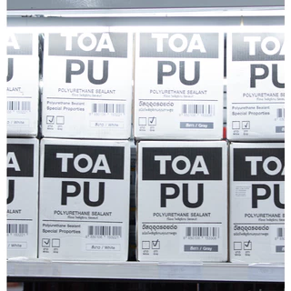 TOA PU Sealant ซิลิโคลนโพลียูริเทรน สีขาว , สีเทา ขนาด 310ml. [ยกลัง 12หลอด] / 600ml.[ยกลัง 20หลอด] TTR Store