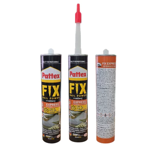 Pattex Fix Express แพทเท็คส์ ฟิคซ์ กาวพลังตะปู PL60 สูตรแห้งเร็ว ขนาด 300ml.