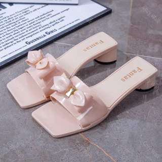 CozyWalk รองเท้าแตะแฟชั่น รองเท้าส้นตึก เสร้มส้น 5 ซม พื้นหนา เพิ่มความสูง สไตล์เกาหลี มี3สีให้เลือก งานดีย์