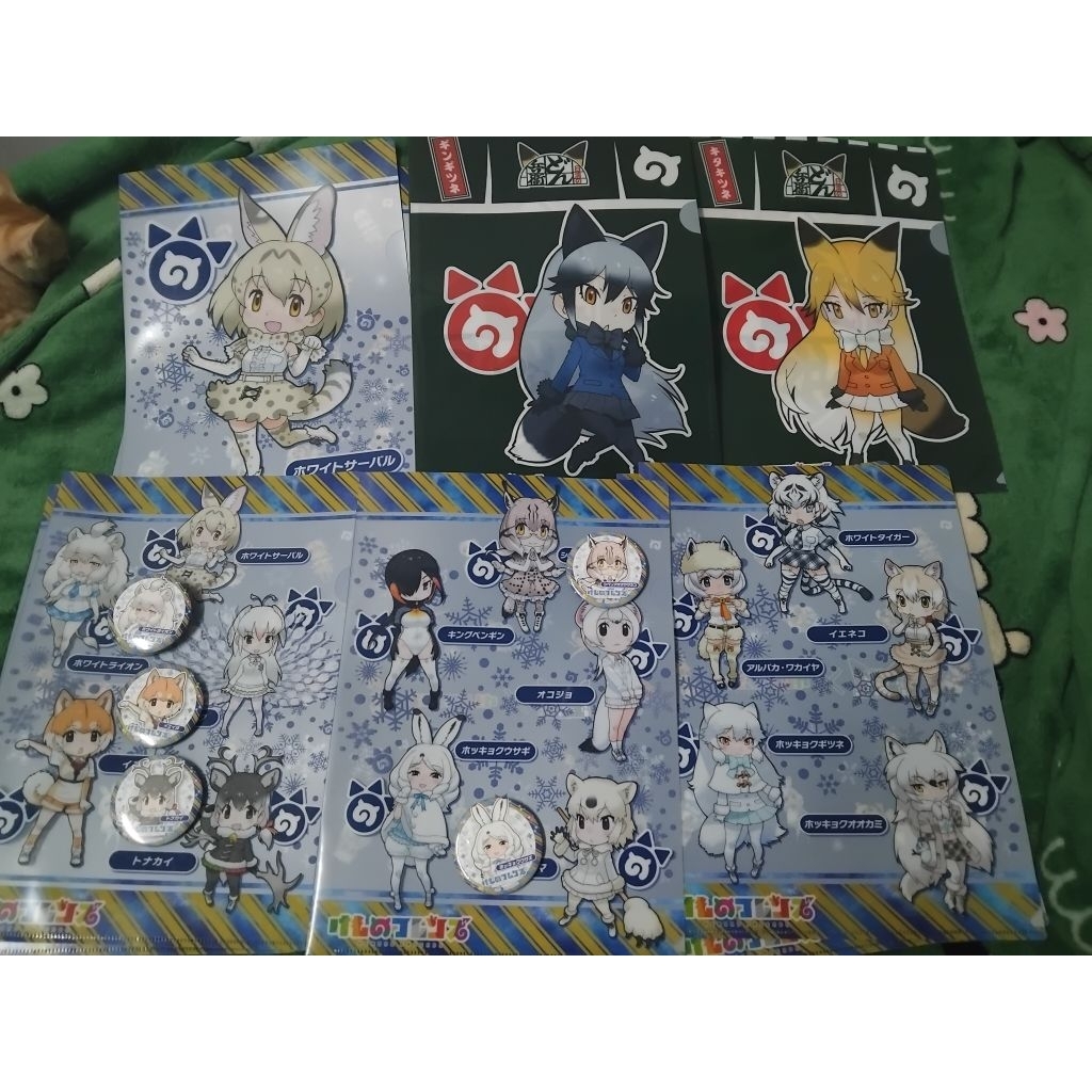 แฟ้มและเข็มกลัดจากเรื่อง Kemono Friends