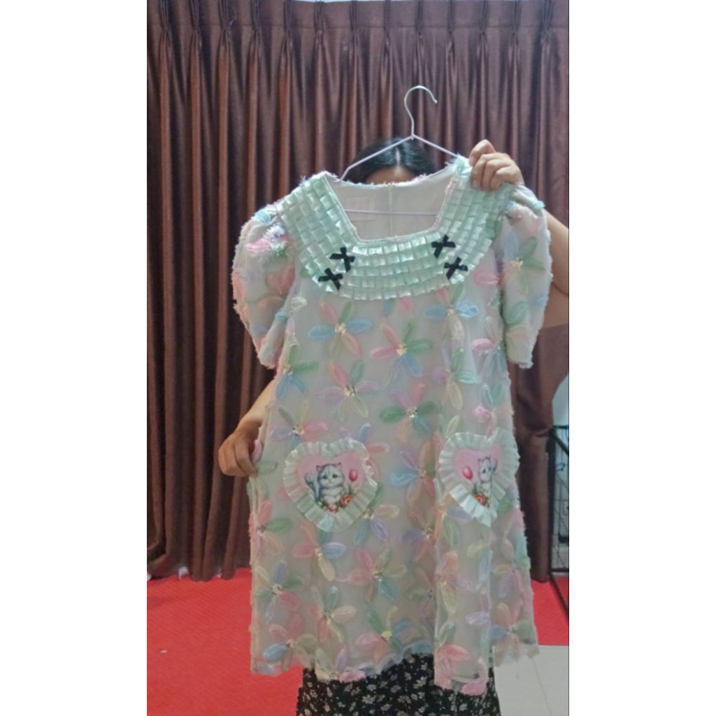 เดรสงานป้าย Marie diamond แมวxl