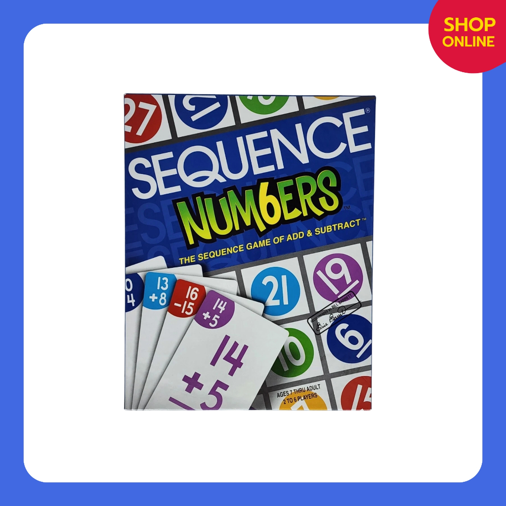Sequence Num6ers (Numbers) | 2-6 Players | 7+ Ages