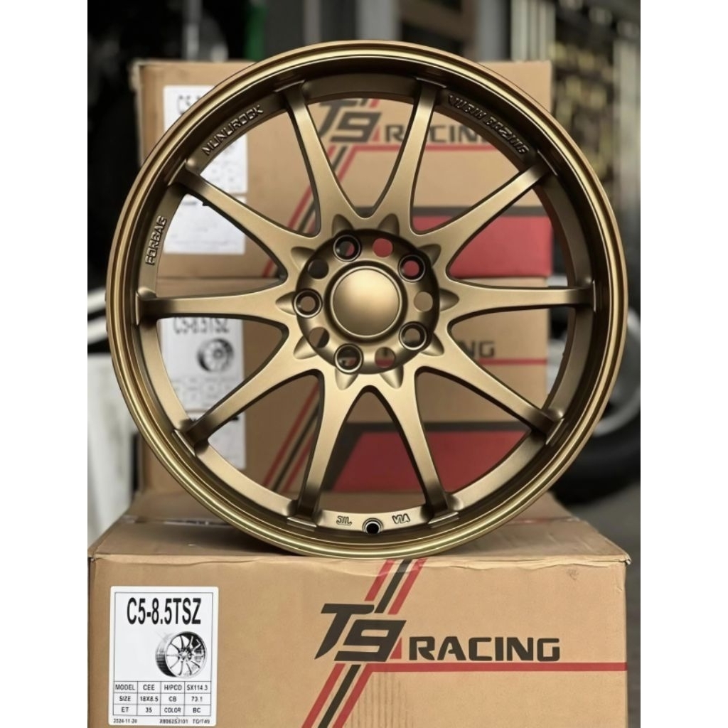 ล้อแม็กซ์ CE28ขอบ18 5รู114.3​กว้าง8.5นิ้ว ET35 ล้อแม็กซ์คุณภาพแข็งแรงทนทาน งาน​T9​ RACING​  (ราคา4ล้