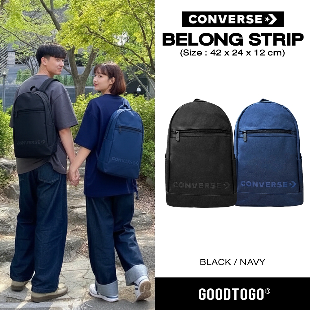 Converse กระเป๋าเป้ กระเป๋าสะพายหลัง Backpack Bts Belong Strip รหัส 1261799ACOBKXX / 1261799BCONAXX