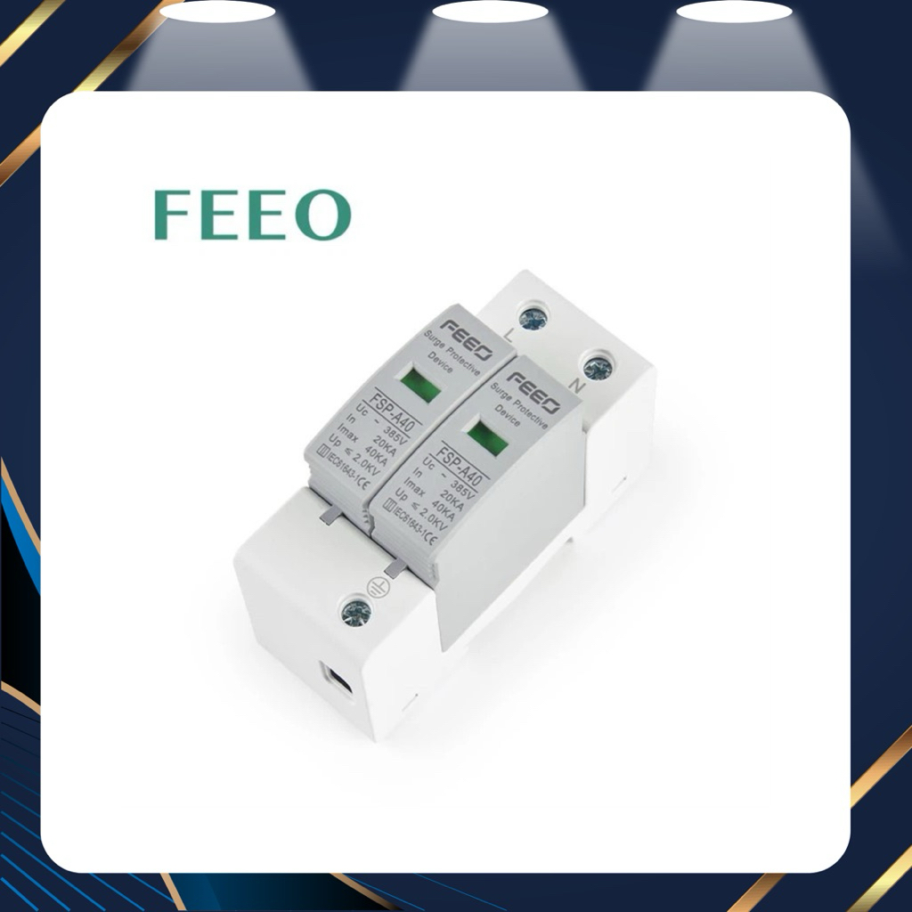 AC surge protection(spd) 2p 20-40 ka 275vdc feeo