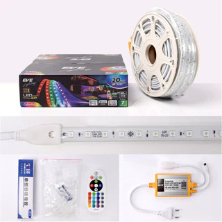 EVE ( 20 เมตร ) ไฟเส้น แอลอีดี สลับสี พร้อมรีโมท และ อุปกรณ์ รุ่น JAZY Colorful 35W ใช้งานภายนอกได้