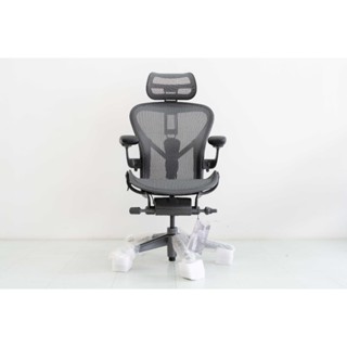 Herman Miller Remastered Aeron Chair สี Graphite โครง Steel …
