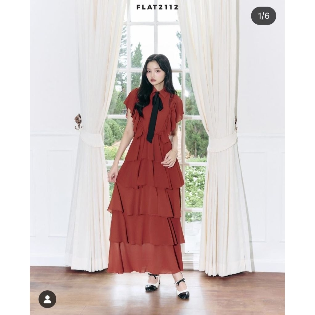 💥FF0031 - Lady Diana Dress(M)Ruby🍒