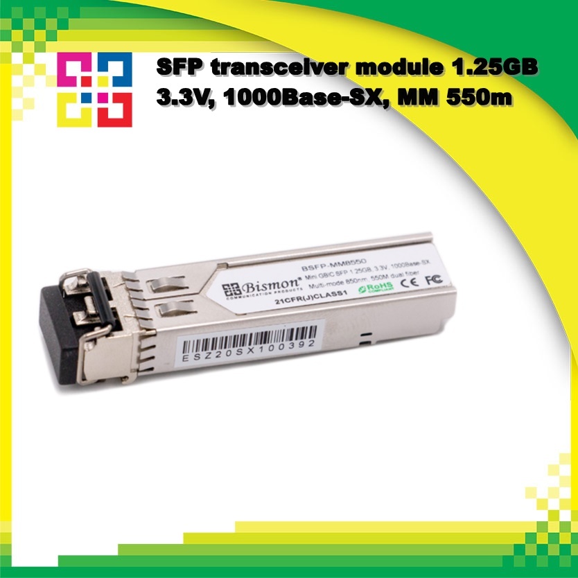 BISMON BSFP-MM8550 FP, 1000Base-SX, module transceiver Multi-mode, 3.3V, LC Port, 550m