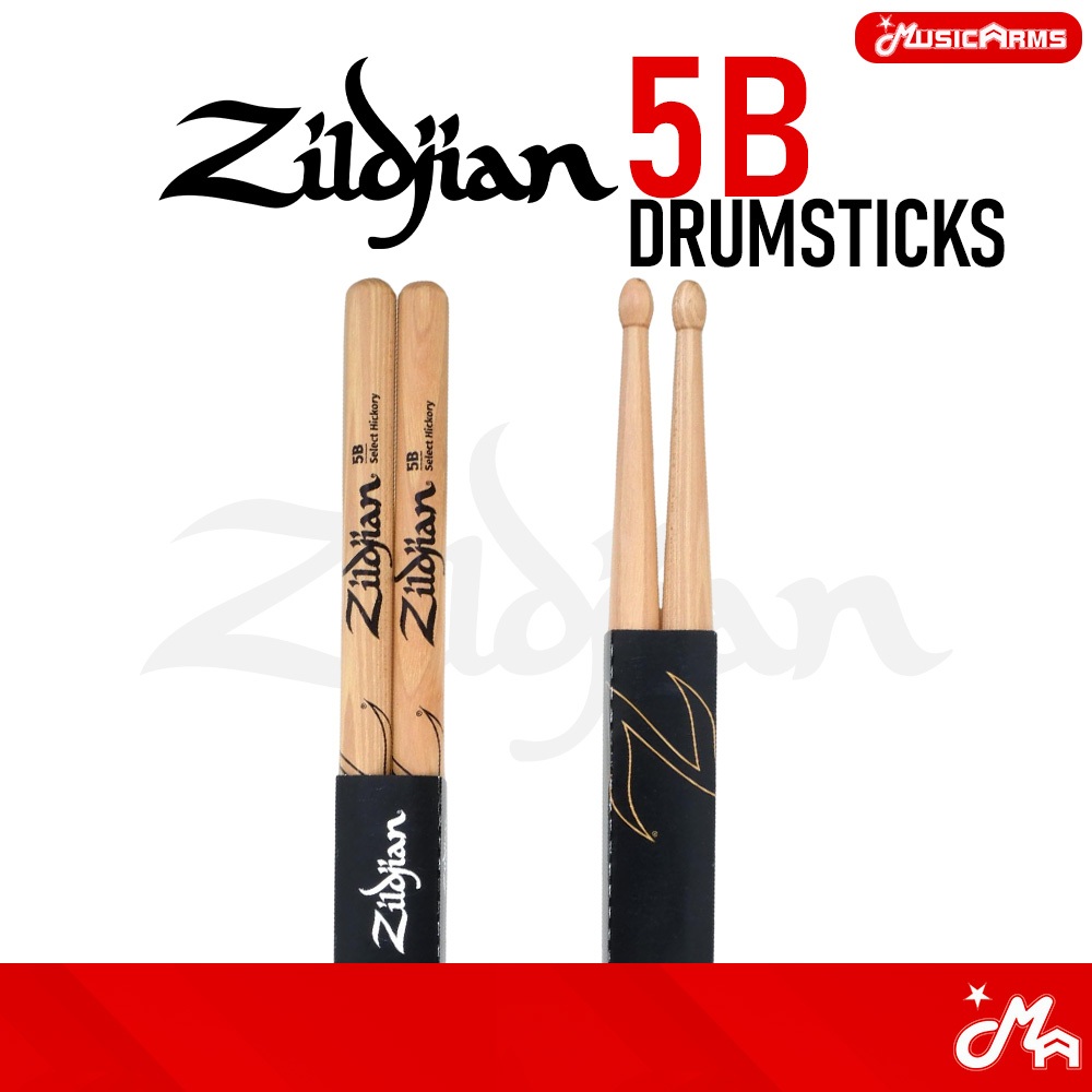 Zildjian 5B Drumsticks ไม้กลอง Music Arms