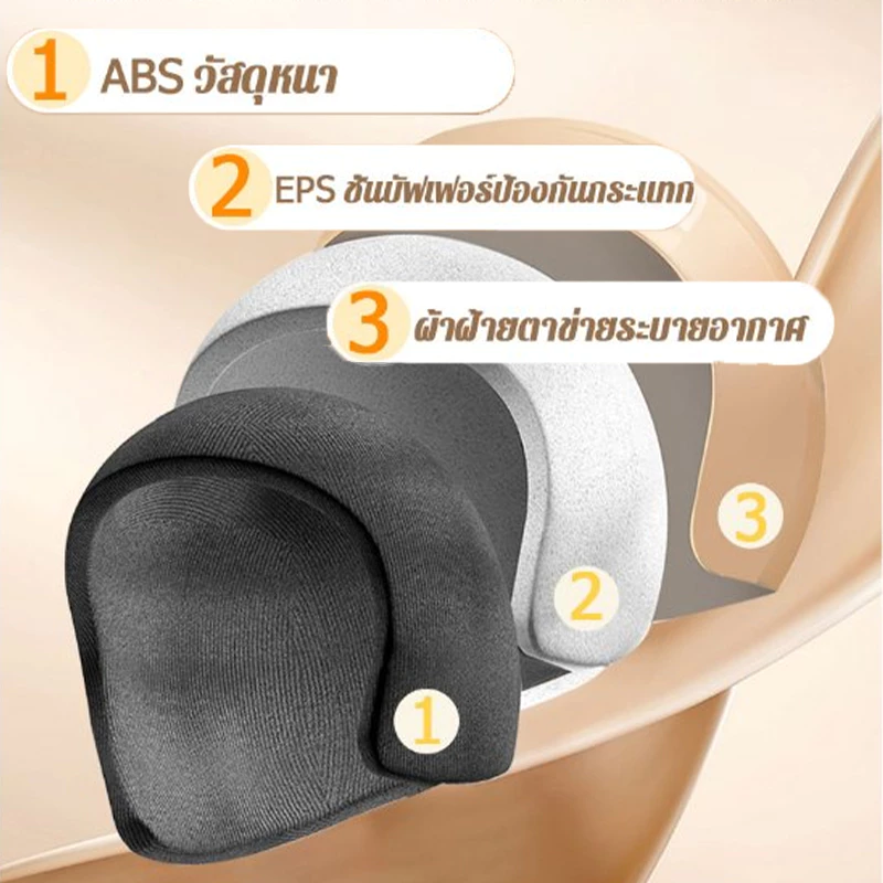หมวกกันน็อก Bear สำหรับผู้ใหญ่ วัสดุ ABS thumbnail 6