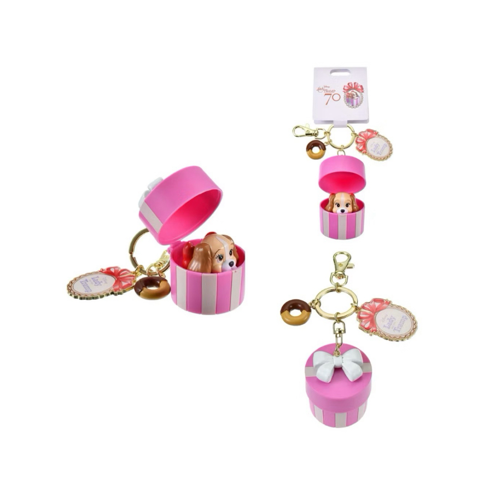 พร้อมส่งในไทย✨ พวงกุญแจ Lady and the tramp ครบรอบ70ปี