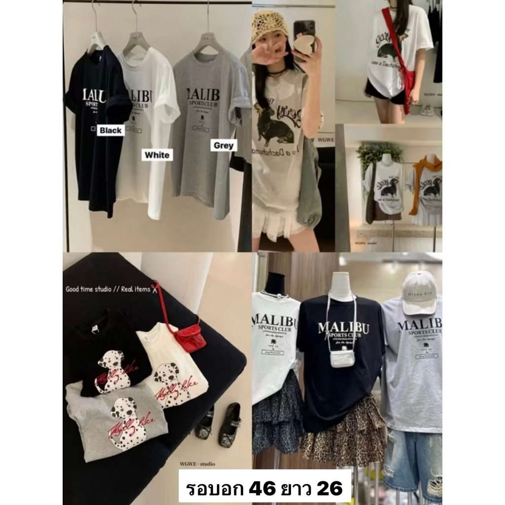WG.WE รวมเสื้อยืด WG.WE เนื้อผ้าดีลายชัดคมสวย ใส่ได้ทุกโอกาสค่ะ TAG WG.WE🇰🇷🇰🇷