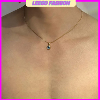 LEEGO FASHION สร้อยคอเหล็กไททาเนียม ออกแบบตานางฟ้าเล็กๆ ชุบท…