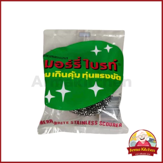 ฟองน้ำหุ้มตาข่าย ฟองน้ำล้างจาน ฝอยขัดหม้อ เมอร์รี่ไบร์ท (แบบชิ้นคละสี)