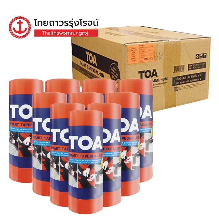 TOA Smart Tapeseal แผ่นยางปิดหลังคา ขนาด 20cm x 3m [ยกลัง 12ม้วน] TTR Store