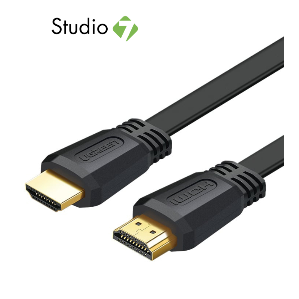 Ugreen สาย HDMI V2.0 Flat Cable with Ethernet Support 4K Gold Plated by Studio7