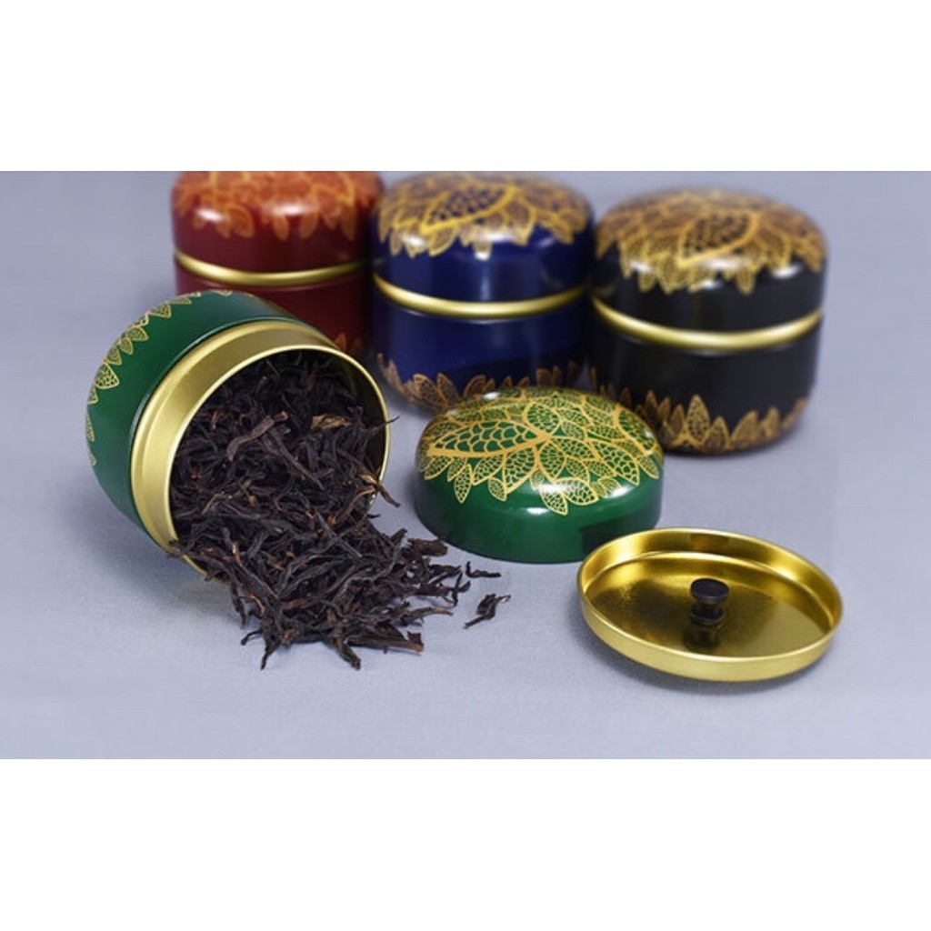 กระป๋องทรงกลมไซส์ใหญ่ สำหรับใส่ยอดใบชา มีฝา 2 ชั้น เก็บรักษาและใช้งานง่าย - รูปที่ 4