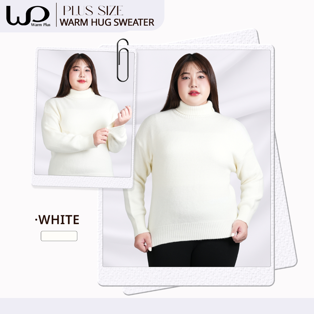 warmplus เสื้อไหมพรมคอเต่า Oversize ผู้หญิง แขนยาว กันหนาว ผ้าหนา ใส่สบาย สเวตเตอร์แฟชั่นเกาหลี ราคา ถูกที่สุด ดีลบีเคเค แกลเลอรีภาพที่ 7