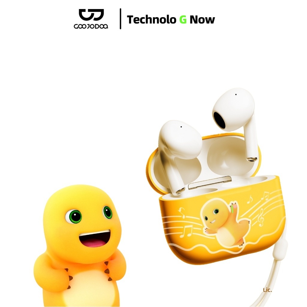 GOOJODOQ J201 หูฟังบลูทูธ Nailoong หูฟัง Bluetooth 5.3 Ipx5 ไมโครโฟนในตัว หูฟังไร้สาย สมาร์ททัช