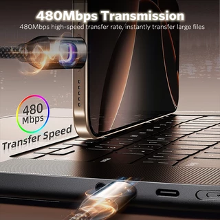 MEEGOO สายชาร์จเร็ว สายเคเบิลยาว 1 เมตร ชาร์จเร็วสูงสุด 65W รองรับการชาร์จและส่งข้อมูล