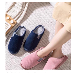 (Clothster.store) รองเท้าใส่ในบ้าน หัวปิดสีพื้น หนานุ่ม ใส่สบาย สลิปเปอร์ รองเท้าแตะ แบบสวม ร้านไทยส่งไว