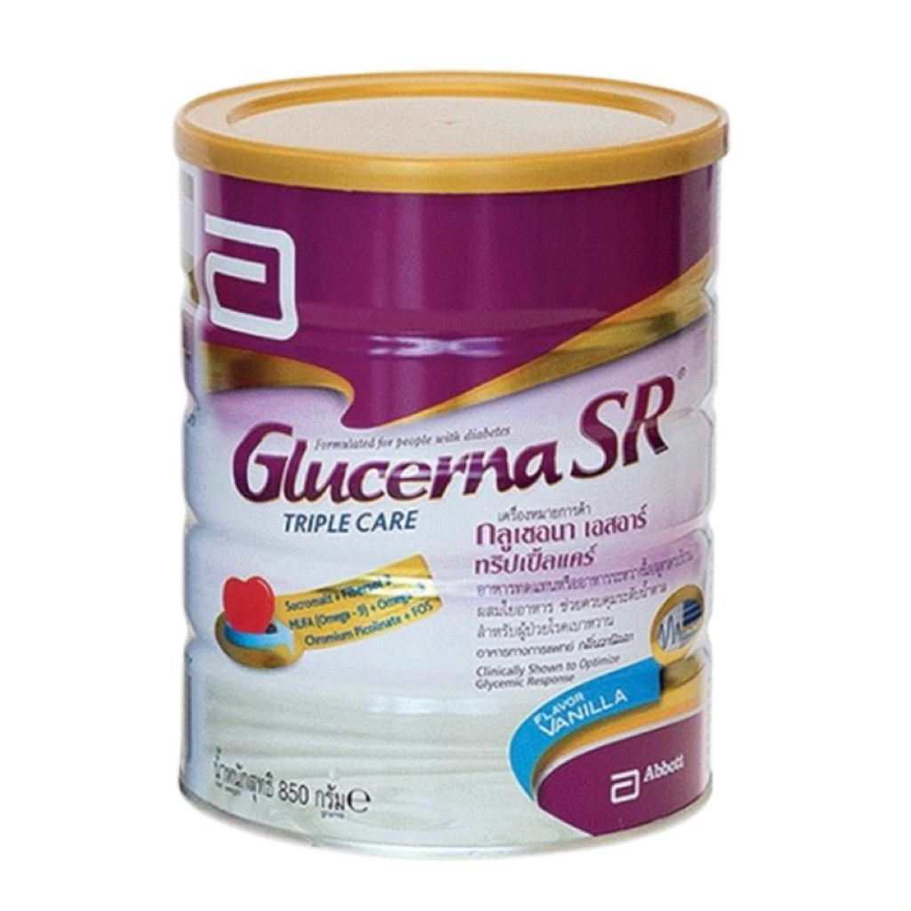 Glucerna SR Triple Care 850g อาหารทดแทนสำหรับผู้ป่วยเบาหวาน