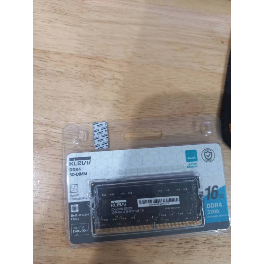 KLEVV DDR4 SO-DIMM 16GB 3200MHz (Laptop RAM)