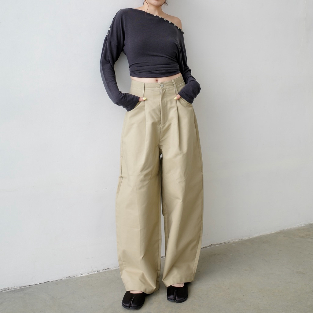 AMUSE BKK - Bubble Pants Ver.2 กางเกงทรงบอลลูนรุ่นใหม่ ใส่ง่ายดูมีดีเทล ผ้าพรีเมี่ยม