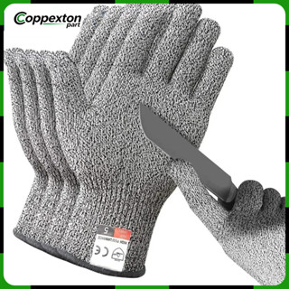 ถุงมือป้องกันการตัดกระจก HPPE ทนทานต่อรอยขีดข่วนเกรด5สำหรับช…