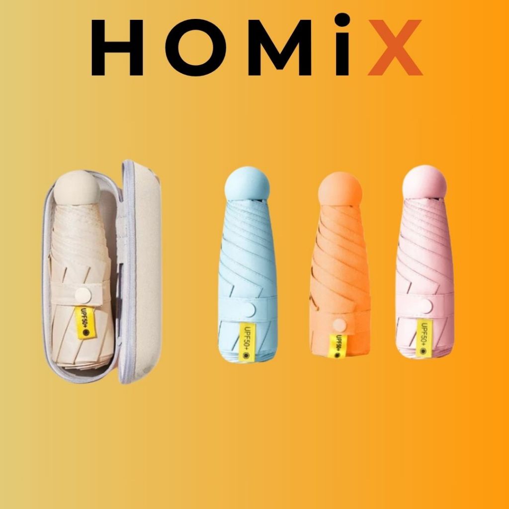 ร่มพับแคปซูล กัน UV  ไซส์พกพา ขนาดเล็ก  (S42) รับสกรีน