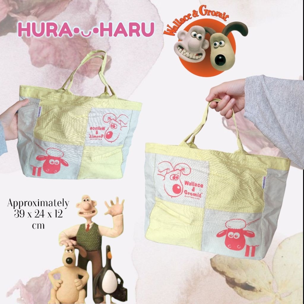 กระเป๋าถือ Wallace & Gromit  japan🐶🐑🎋✨ NB 022