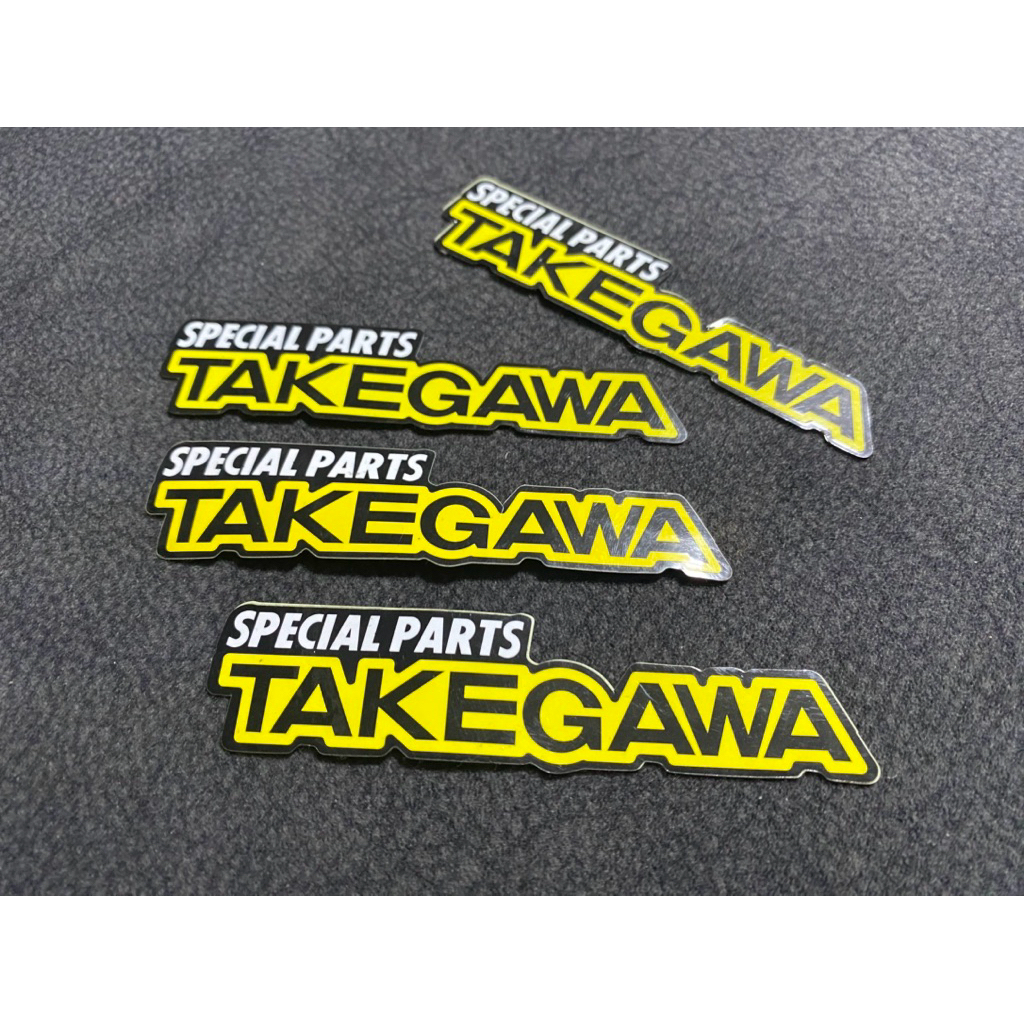 สติ๊กเกอร์ทาเกกาว่า Takegawa แท้ จากญี่ปุ่น ยาว10.5mm