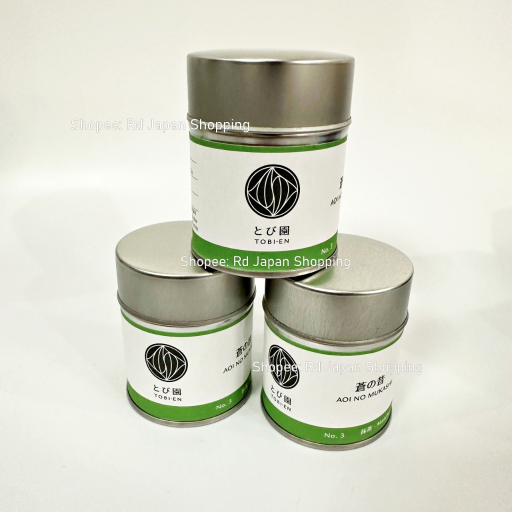พร้อมส่งที่ไทย ของแท้ จากญี่ปุ่น มัทฉะ 30g Matcha Tobi-en No.3 Aoi No Mukashi ชาเขียว มัตจะ ชงมัทฉะ