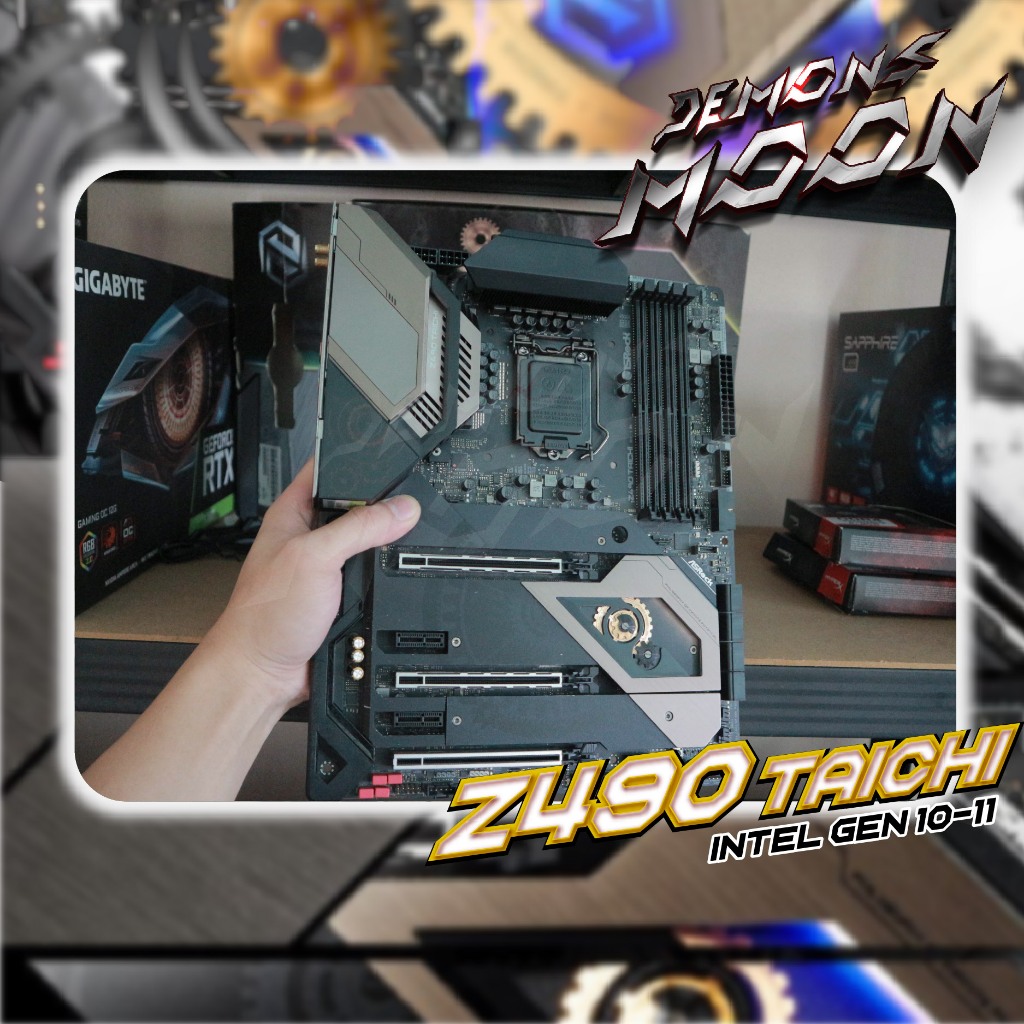 เมนบอร์ด ASRock Z490 Taichi ตัวท็อป​ รองรับ Intel ซีพียู Intel gen 10 11  มีกล่อง + ประกันใจ 7 วัน D